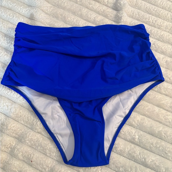 Chic Royal Blue Ruffle Bikini Set - Picture 10 of 10